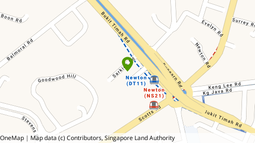 Map showing the location of 3-3E Sarkies Road