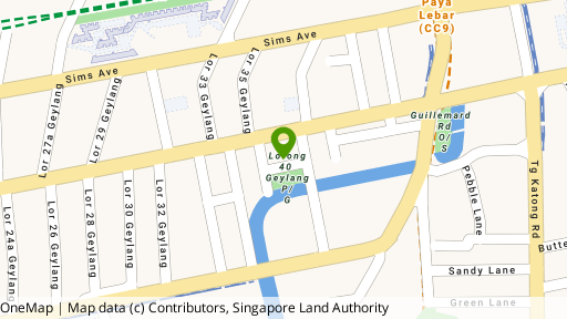Map showing the location of Park 1 Suites