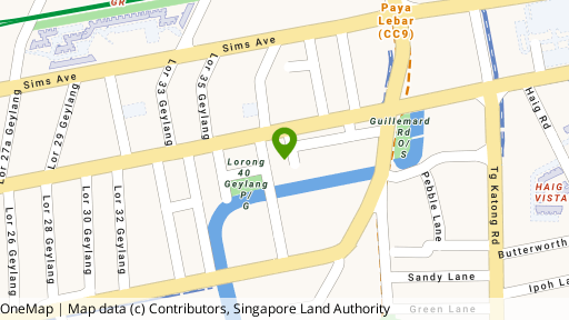 Map showing the location of 8 Lorong 42 Geylang