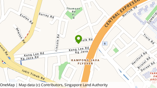 Map showing the location of 119 Keng Lee Road