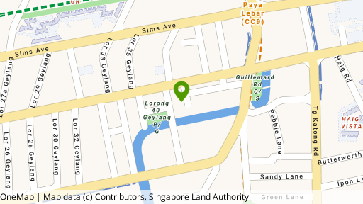 Map showing the location of 6 Lorong 42 Geylang