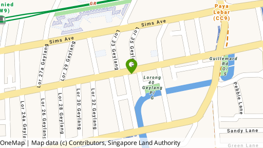 Map showing the location of Hilltop Centre