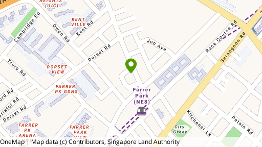 Map showing the location of Urban Lofts
