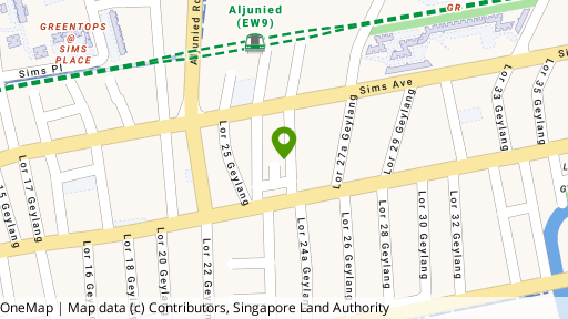 Map showing the location of Metro Loft