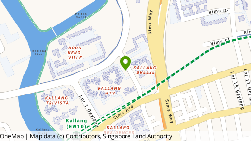 Map showing the location of Canne Lodge