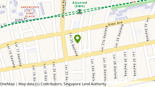 Map showing the location of Eng Apartments