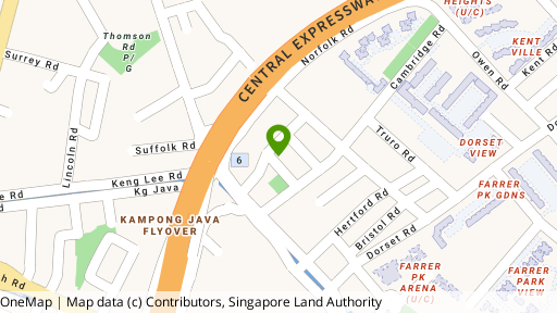 Map showing the location of 11A Cambridge Road