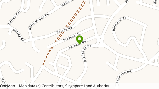 Map showing the location of The Fernhill