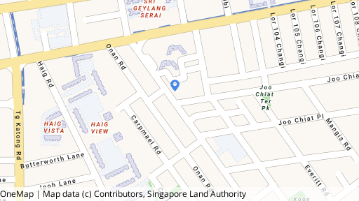 Map showing the location of 81 Joo Chiat Road