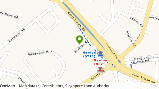 Map showing the location of Rising Suites