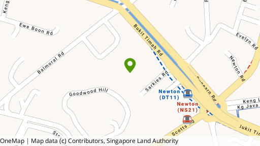 Map showing the location of Goodwood Residence