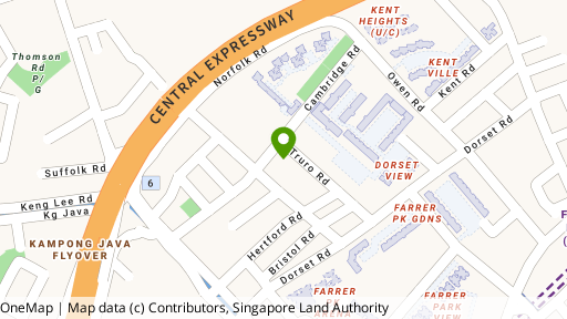 Map showing the location of D'cambridge