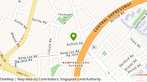 Map showing the location of Ten @ Suffolk