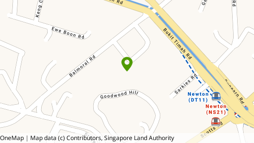 Map showing the location of Goodwood Gardens