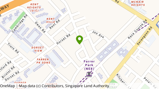 Map showing the location of Rangoon Court