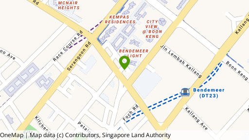 Map showing the location of Lavender Residence