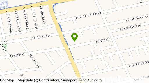 Map showing the location of Joo Chiat Verbena
