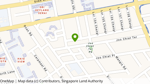 Map showing the location of 65 Koon Seng Road