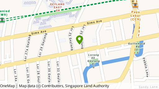 Map showing the location of Centra Loft
