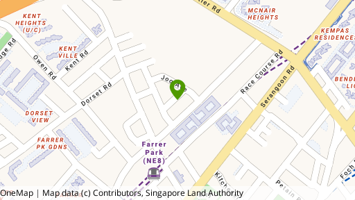 Map showing the location of 13A Sing Joo Walk