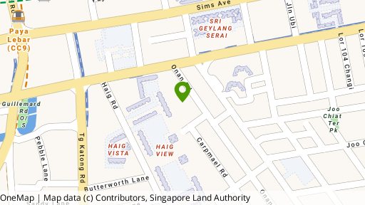 Map showing the location of Galaxy Towers