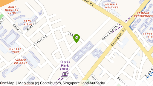 Map showing the location of 11 Sing Joo Walk