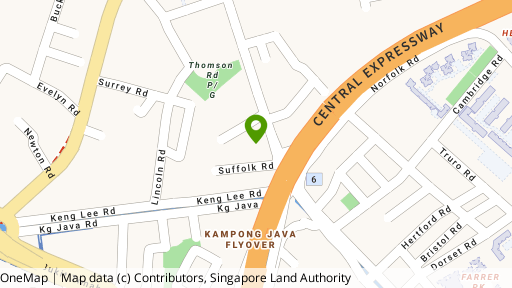 Map showing the location of Kartar Apartments
