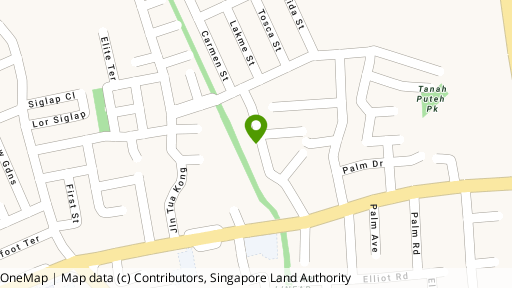 Map showing the location of 21 Jalan Ulu Siglap