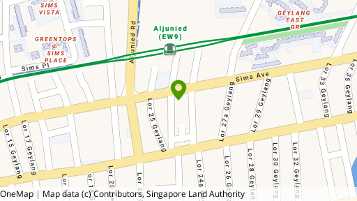 Map showing the location of 48 Lorong 25A Geylang