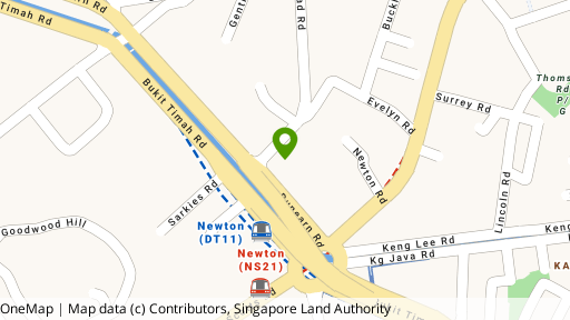 Map showing the location of Gilstead View