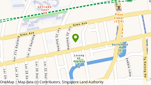Map showing the location of Ever Lodge