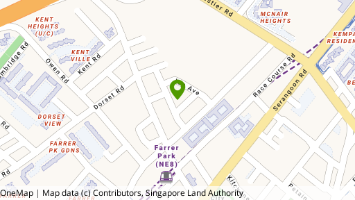 Map showing the location of 8 Farrer Suites