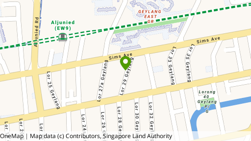 Map showing the location of Athena Ville