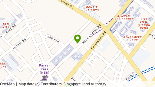Map showing the location of City Loft