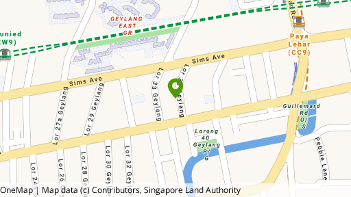 Map showing the location of Nam Hai Keing Building