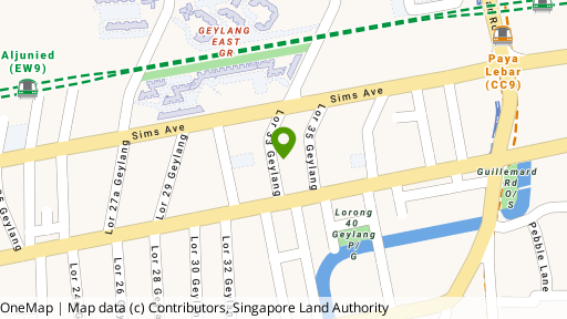 Map showing the location of Delight Court