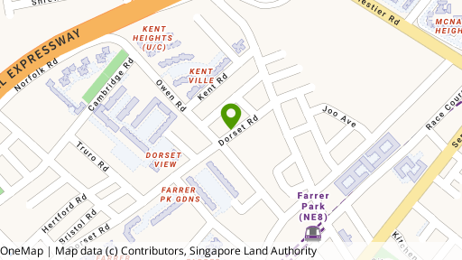 Map showing the location of Kentish Court