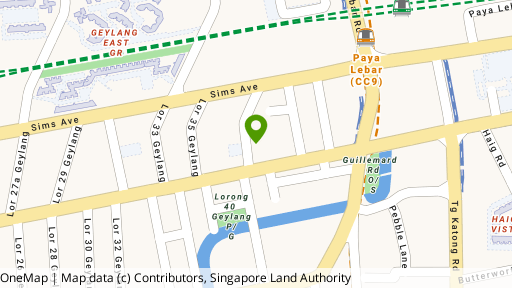 Map showing the location of Palm Lodge