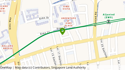 Map showing the location of 76 Lorong 19 Geylang