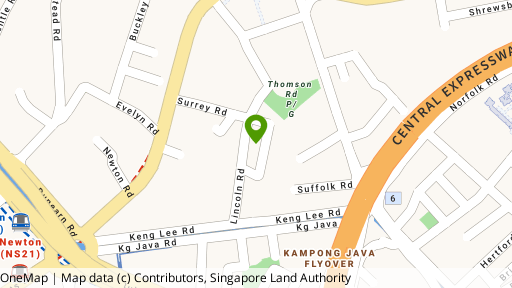 Map showing the location of The Lincoln Modern