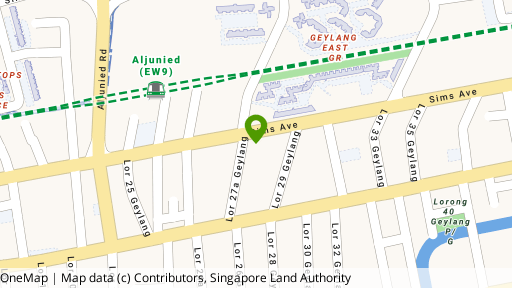 Map showing the location of Eastern Lodge