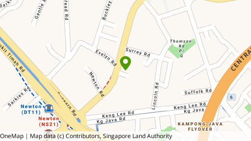Map showing the location of Newton Imperial