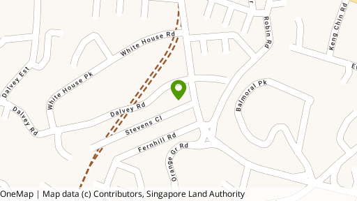 Map showing the location of Stevens Suites