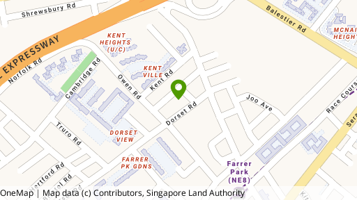 Map showing the location of Oxford Suites
