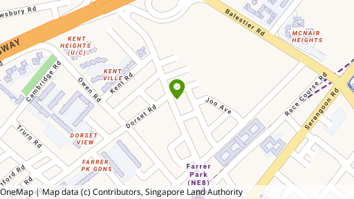 Map showing the location of 452/A/B/C Serangoon Road