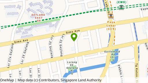 Map showing the location of Sunny Grove