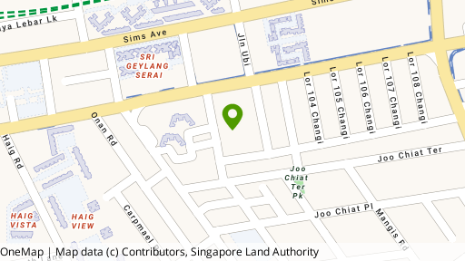 Map showing the location of Park Court