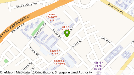 Map showing the location of Kentish Green