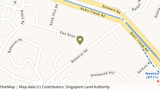Map showing the location of Sloane Residences
