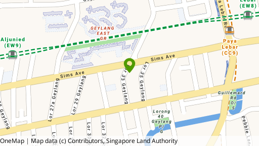 Map showing the location of Carmi Mansions